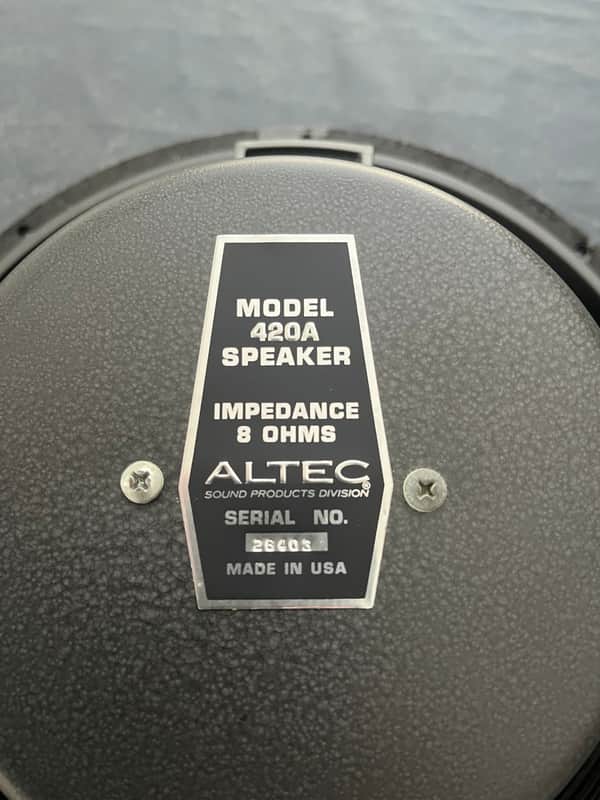 Altec 420A speaker image 1