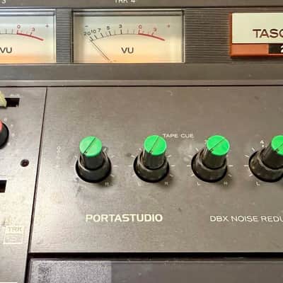 TASCAM 244 Portastudio 4-Track Cassette Recorder 1980s - Brown image 3
