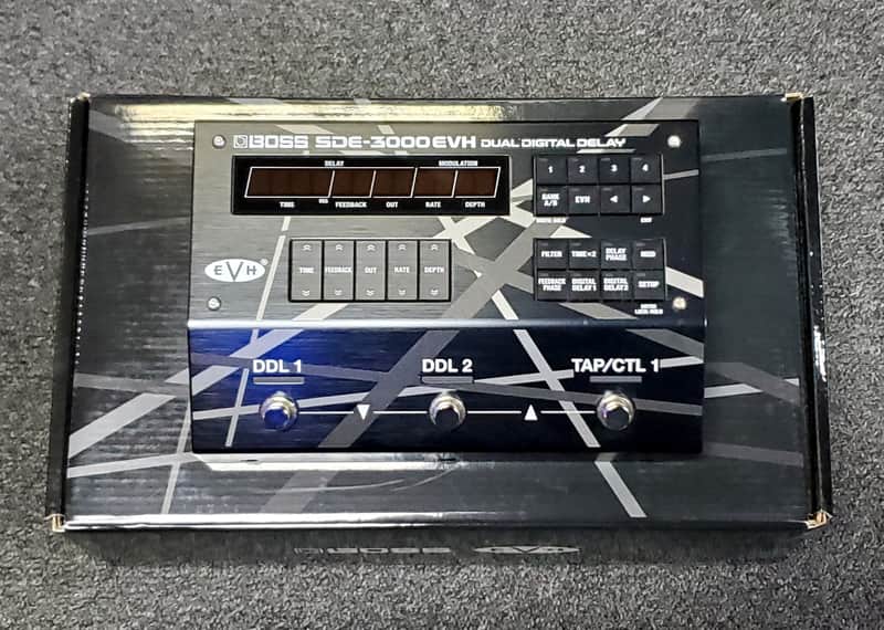 Boss SDE-3000EVH Dual Digital Delay 2023 - Present - Black / Grey Stripes image 1