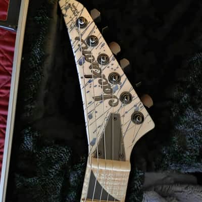 Jackson Custom Shop Warrior 2025 - Limited White Blue Blood Splatter W/COA image 14