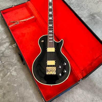Greco EGB-850 Les paul singlecut custom Bass c 1980’s -1990 Black beauty original vintage MIJ Japan fujigen image 6