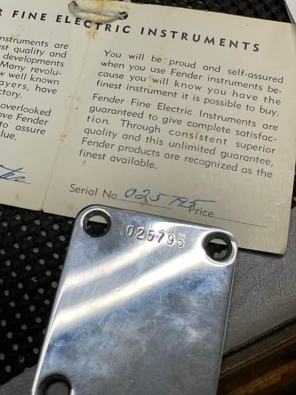 Fender Stratocaster Neck Plate 1957 - 1958 image 1