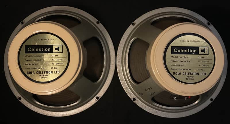 1974 Celestion T1217 G12H Creamback 16 ohm Pulsonic 12" Speakers image 1