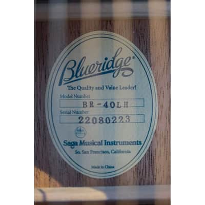 2022 Blueridge BR-40LH Contemporary Series Left-handed Dreadnought GuitarĀ natural image 9
