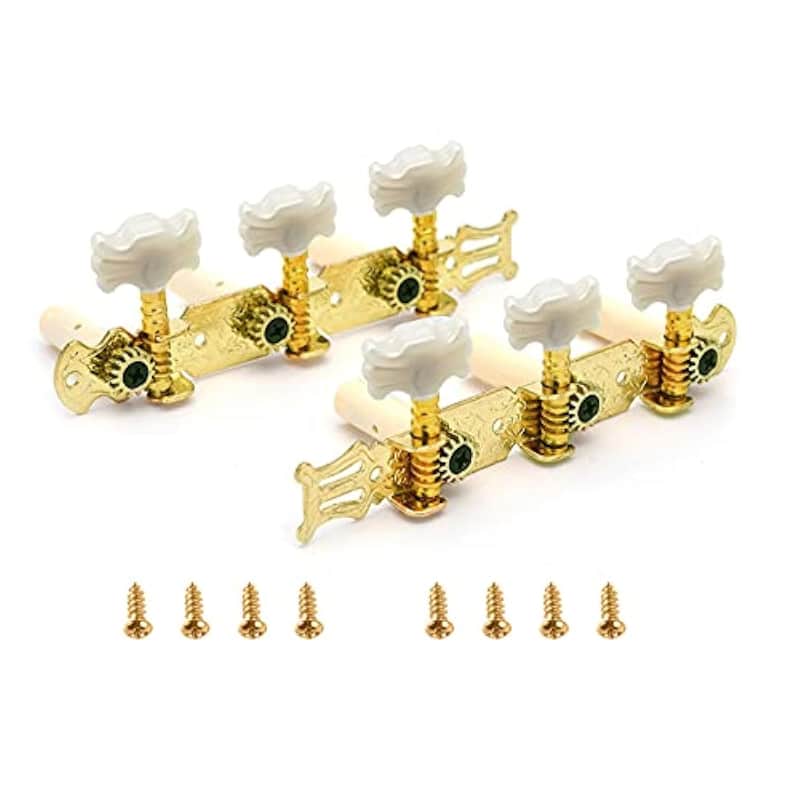 Classical Guitar String Tuning Peg Tuner Machine Heads Tuning Key Pegs 3+3 Tuners For Nylon Strings?Gold? image 1