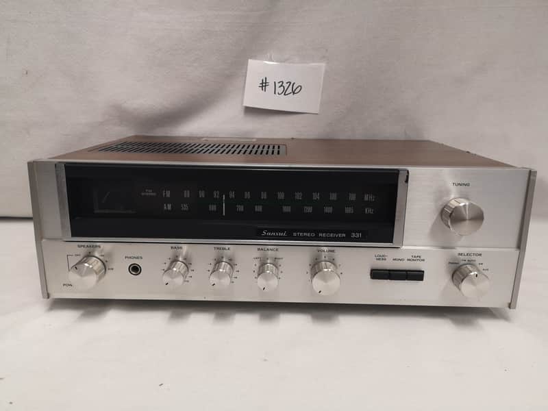 Sansui 331 AM/FM Stereo Receiver Vintage (1975-77) #1326 Good Used Working Condition image 1