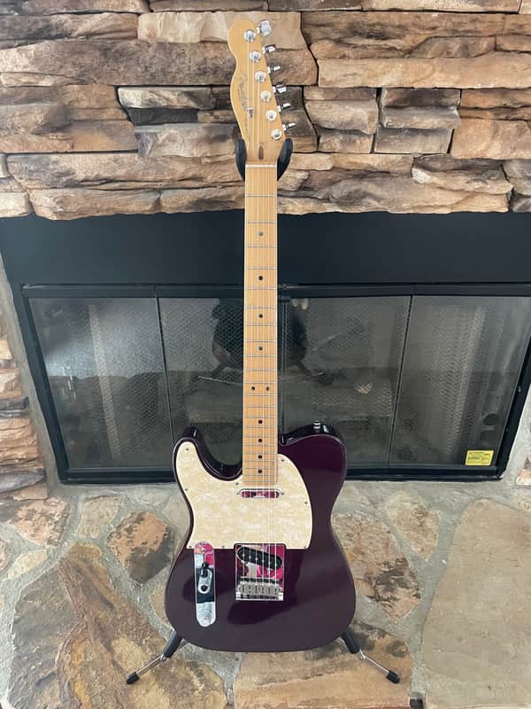 Fender Telecaster 93-94 - Red Wine with White Pick Guard image 1