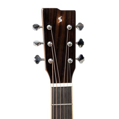 Stagg SA45 DCE-LW 45 Series Dreadnought Cutaway Acoustic-Electric Guitar image 5