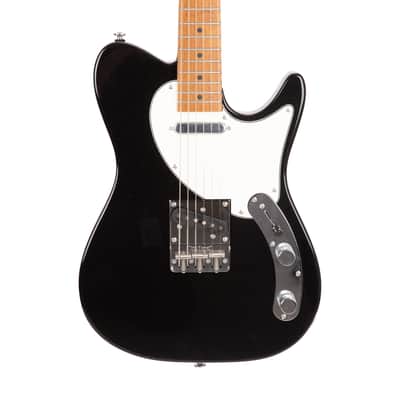 2021 Ibanez FLATV1-BK Josh Smith Signature Electric Guitar w/ Case, Black, F212XXXX image 4
