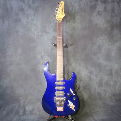 Washburn Mercury II Series Deep Blue 1990's Floyd Rose Guitar