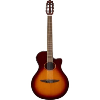 Yamaha Ntx - Thinline Acoustic-Electric Classical Guitar - Brown Sunburst image 2