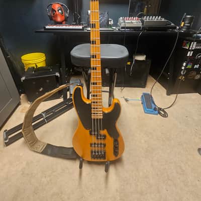 Schecter Model-T Session 4-String Bass 2010s - Aged Natural Satin image 3