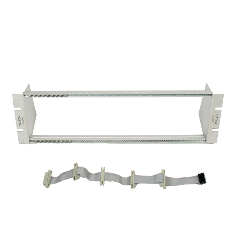 Tiptop Audio - 84hp Happy Ending Kit Rack Brushed Aluminum w/Rails and Flying Bus Ribbon Cable - USED image 1