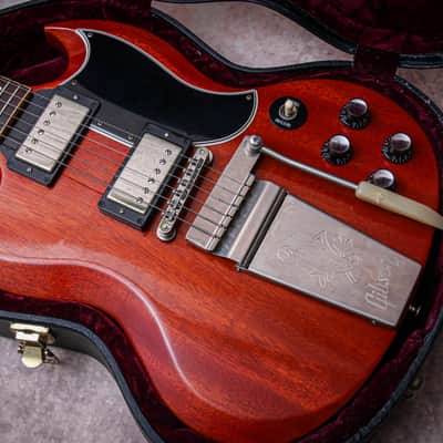 GIBSON USA Custom Shop VOS 1964 Reissue SG Maestro "Cherry + Rosewood" (2010) image 2