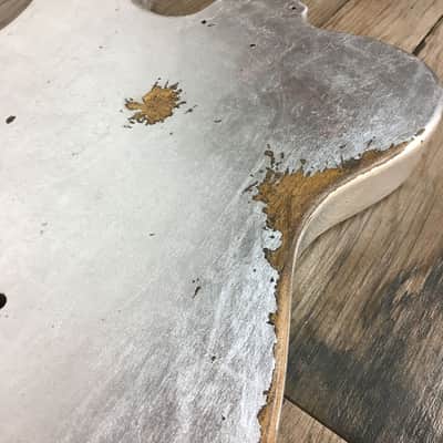 Made to Order - FRANCHIN Mars guitar body Relic Aged METALLIC LEAF (Gold/Silver/Copper) Basswood Poplar Telecaster-Tele-T-Style Made in Italy image 7