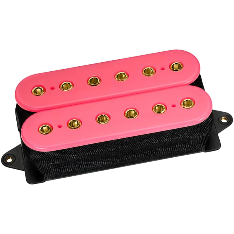 DiMarzio DP215 Evo 2 Humbucker Bridge Pickup F-spaced Pink & Green image 1