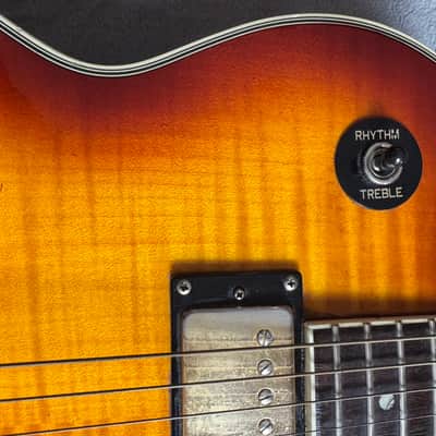 Dean Stylist Hollow Body Electric Guitar Flame Sunburst Korea w/ Hard Case image 16
