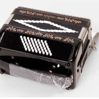 Sofiamari SM-2648, 26 Piano 48 Bass Accordion - Black Pearl image 2