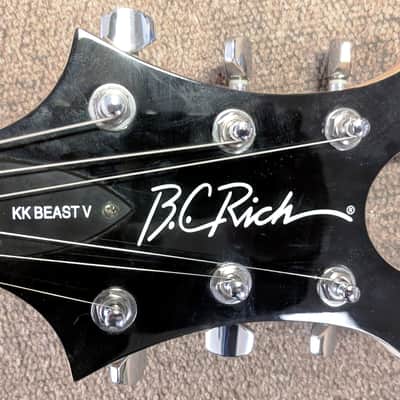 B.C. Rich Kerry King KK Beast V Electric Guitar, Black, Basswood, String-Thru, Metal On A Budget! image 6
