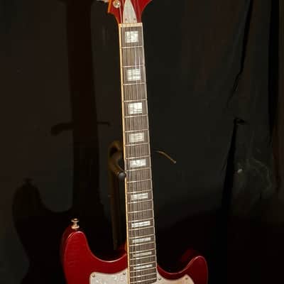 Guild Surfliner Deluxe Offset Electric Guitar – Metallic Red – Roasted Maple Neck – HSS – Vibrato image 3