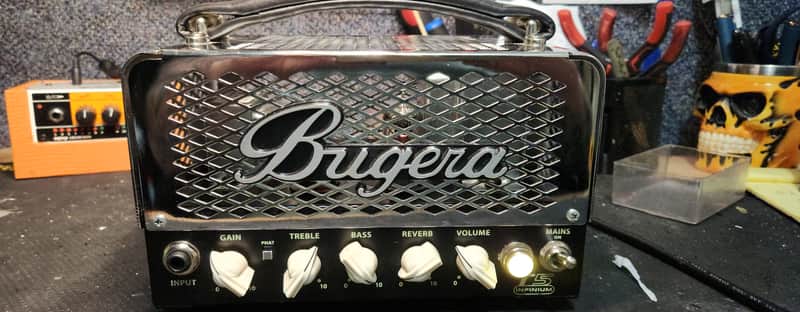 Bugera T5-INFINIUM 5W Cage Tube Amp Head-INFINIUM 2010s - Black/Silver image 1