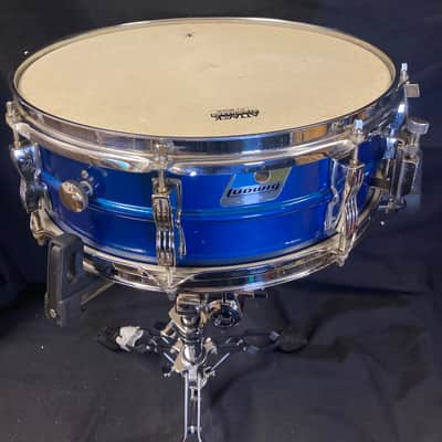 Ludwig - 5x14" Acrolite Snare Drum 1976–1978 - Blue image 3