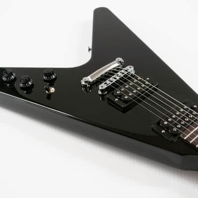 Gibson 80s Flying V Solidbody Electric Guitar - Ebony image 4
