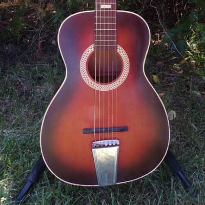 Sears and Roebuck  Parlor size Acoustic Guitar 1960s image 1