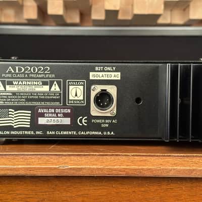 Avalon AD2022 Dual Channel Microphone Preamp. AD 2022. Great Condition! image 10