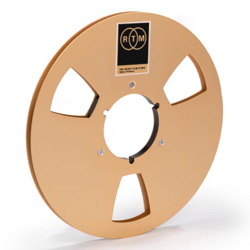 RTM R39602 1/4″ Empty Metal Reel with NAB Hub in Hinged Box - Champagne image 1