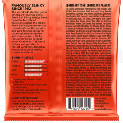 Ernie Ball Ernie Ball Skinny Top Heavy Bottom Guitar Strings 10-52 + 2 Strap Locks 2025 image 2