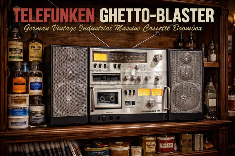 Telefunken HIFI STUDIO 1M ✨RARE✨ Industrial Massive Vintage Cassette Boombox image 1