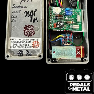 Analogman Sun Face Red Dot NKT LG Low Gain Germanium Fuzz with Sun Dial Knob 2023 - Present - Gold X16794 image 6
