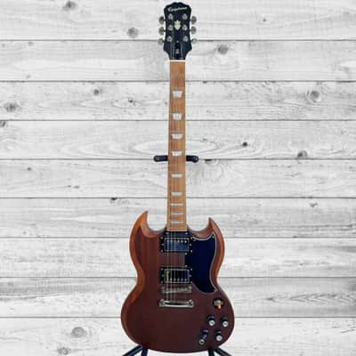 Used Epiphone Faded G-400 Electric Guitar - Worn Brown (7 lb 1 oz) image 2