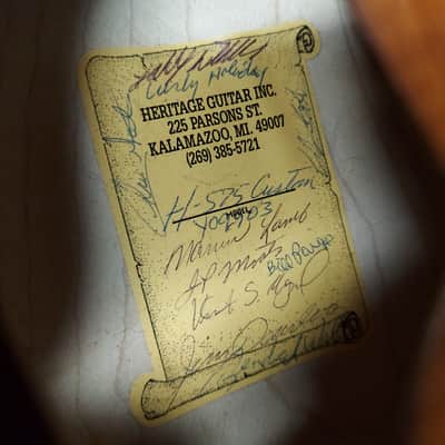 2008 Heritage H-575 Custom Signed label by founding members of Heritage! (A-7) image 8