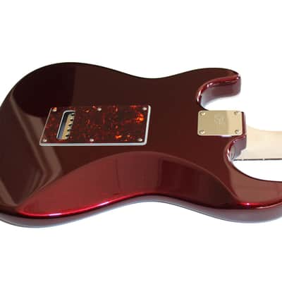G&L Legacy Electric Guitar in Ruby Red Metallic Matching Headstock image 8