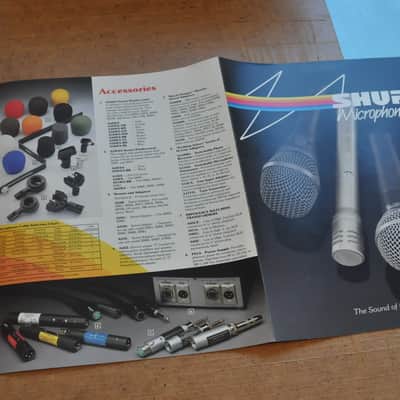 Shure Microphones vintage catalog booklet brochure. 1986 image 10