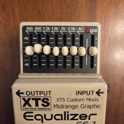 Boss GE-7 (Old Style w/Box) XTS Midrange Mod Xact Tone Solutions Modded Graphic Equalizer EQ image 4