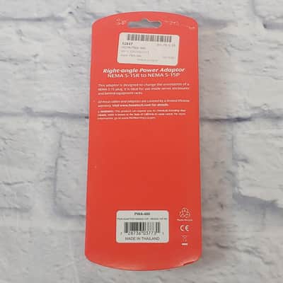 Hosa Power Adaptor Right Angle NEMA 5-15R to NEMA 5-15P image 2