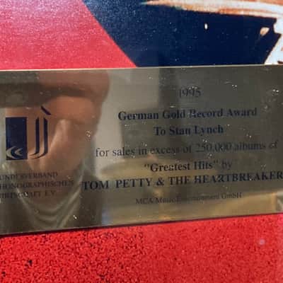 Stan Lynch Tom Petty and The Heartbreakers, German Gold Record (#31) image 4