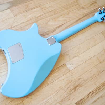 1973 Ovation Breadwinner Vintage Solidbody Electric Guitar USA Made Blue w/ Original Hardshell Case image 13