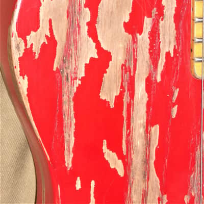 DY Guitars Billy Gibbons red Peeler relic tele body PRE-BUILD ORDER image 5