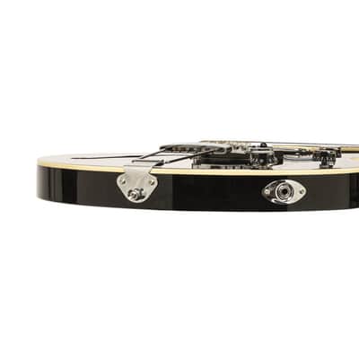 STAGG Electric Guitar Silveray Series 533 Model With Chambered Maple Body Black semi-hollow image 8