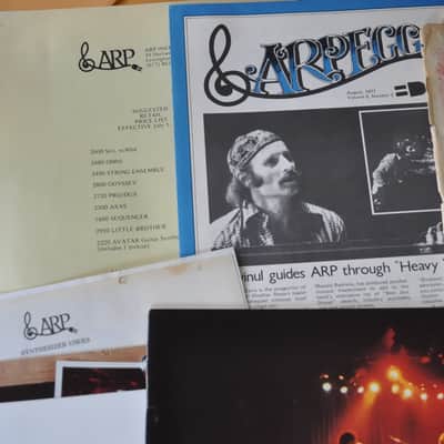 Arp synthesizer vintage catalog booklet brochure.1977 Package of stuff 2600 + 1977 image 3
