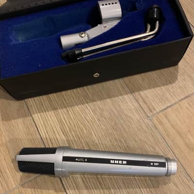 Uher M 537 German Dynamic Vintage Mic (AKG) with case and stand. image 3