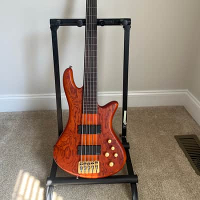 Schecter Stiletto Studio-5 FL Active Fretless 5-String Bass 2010s - Honey Satin image 1