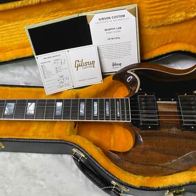NEW! Gibson CS Custom Shop SG Custom Figured KOA - Murphy Lab Heavy Aging - Authorized Dealer - 7.5 lbs - G07385 image 13