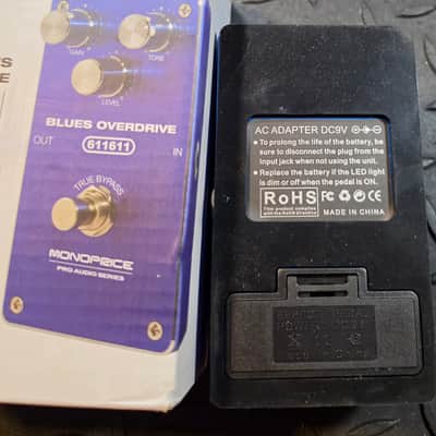 Monoprice Blues Overdrive Pedal Pro Audio Series 611611 Blue Boost image 7