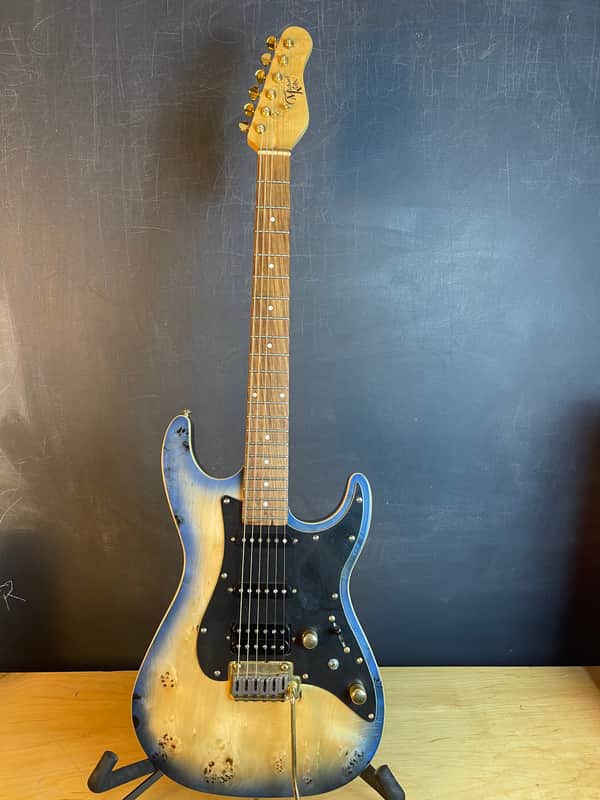 Michael Kelly Custom Collection '60s Burl Ultra Electric Guitar, Pau Ferro Fingerboard image 1