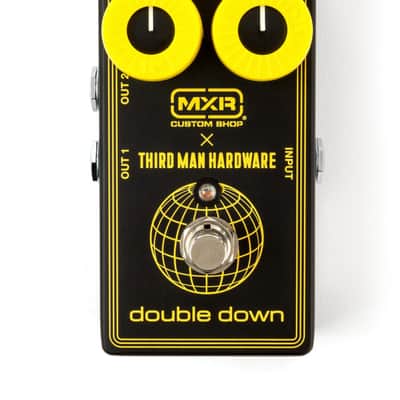 MXR CSP042 Third Man Hardware Double Down Boost Pedal Black w/yellow knob covers. New! image 1